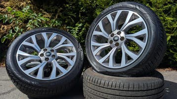 Originele Range Rover Velgen 21” All Season Diamond Cut, Gebruikt, Verzenden, 275 mm, Banden en Velgen