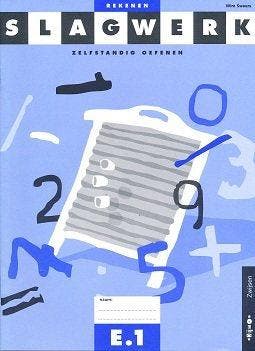 Slagwerk Rekenen werkboek E1 groep 7 (per stuk), Verzenden, Nieuw