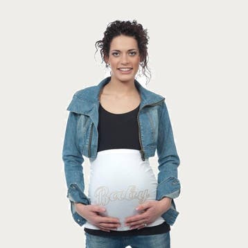 Op en Top Zwanger Zwangerschaps Buikband Baby Wit, Verzenden, Nieuw