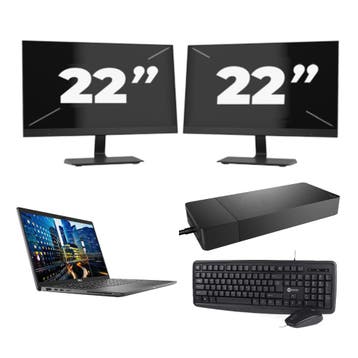 Dell Latitude 7410 -   i5-10e 16GB  - 256GB  + 2x 22 inch, Computers en Software, Qwerty, Verzenden, Refurbished, 14 inch