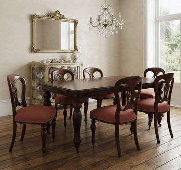 Eettafel (7) - Hout - Victorianse eettafelset