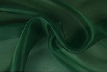 15 meter organza stof - Donkergroen, 120 cm of meer, Ophalen of Verzenden, Polyester, Groen