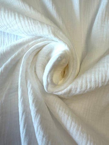 Elegante en zeer zachte dubbele muslin van puur katoen in