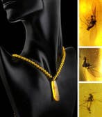 Zeldzame halsketting van Baltisch amber met meerdere