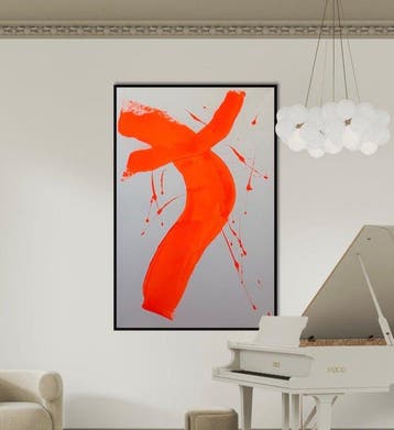Stefanie Raus - Orange II 1875 XXL, Antiek en Kunst