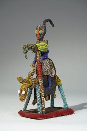 Een kralensculptuur - Yoruba - Nigeria (Zonder minimumprijs)