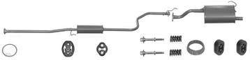 Complete uitlaat Middendemper + Einddemper Honda Civic, Auto-onderdelen, Uitlaatsystemen, Verzenden, Nieuw