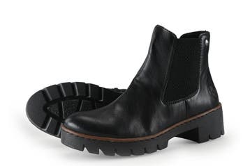 Rieker Chelsea boots in maat 38 Zwart, Verzenden, Zwart, Overige typen, Zo goed als nieuw