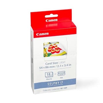 Canon KC-18IF inktcartridge + credit card formaat stickers, Verzenden, Nieuw, Cartridge, Canon