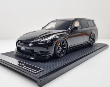 Ivy 1:18 - Modelauto - Nissan GT-R R35 Wagon – Zwart, Nieuw