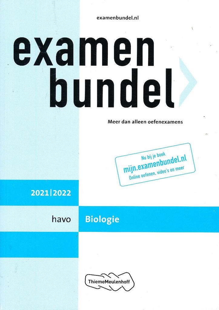 Examenbundel Havo Biologie 2021-2022, Boeken, Schoolboeken, Nieuw, Verzenden