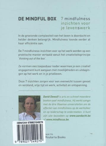 De mindful box 9789021549279 David Dewulf, Verzenden, Gelezen, David Dewulf