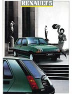 1987 RENAULT 5 BROCHURE ZWEEDS, Boeken, Auto's | Folders en Tijdschriften, Nieuw, Renault, Author