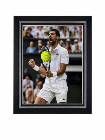 Novak Djokovic Singed Tennis Ball - Premium Frame -, Nieuw