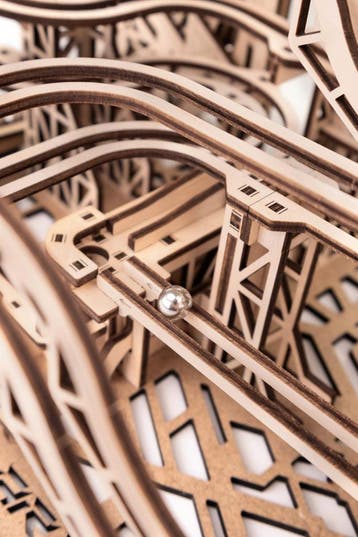 Eco Wood Art Knikkerbaan Marble Run Mechanische Houten 3D..., Verzenden, Nieuw