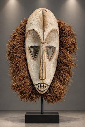 Masker Ngil Fang — Gabon - Uitzonderlijk en prachtig masker