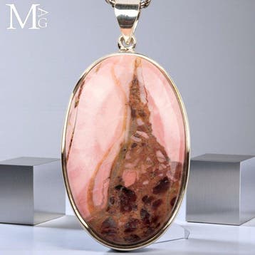 Prachtige Australische roze Mookaite Jasper - Exclusieve 925