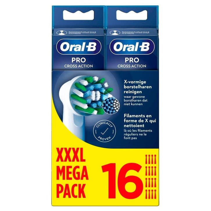 Oral-B Cross Action Opzetborstels, Sieraden, Tassen en Uiterlijk, Uiterlijk | Mondverzorging, Nieuw, Verzenden