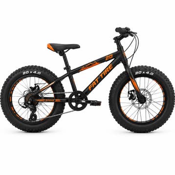 Kinderfatbike 20 Inch | 6 Versnellingen | Zwart/Oranje, Ophalen of Verzenden, Nieuw