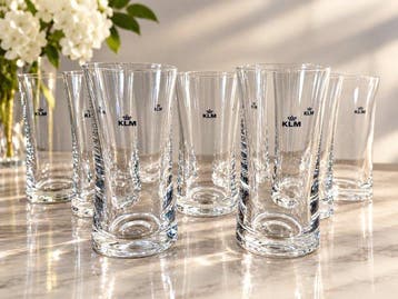 Set of nine glasses - KLM Business Class - Marcel Wanders -