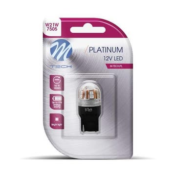 LED W21W T20 12V - Platinum - Canbus - 14x Led diode - Rood, Ophalen of Verzenden, Nieuw, Maserati