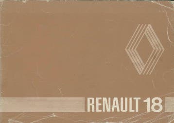 1980 Renault 18 instructieboekje handleiding Nederlands, Auto diversen, Handleidingen en Instructieboekjes, Verzenden