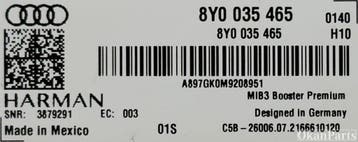 Audi A3 8Y SoundSysteem Versterker 8Y0035465, Ophalen, Gebruikt