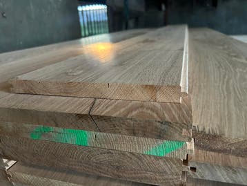 Eiken planken veer en groef  240x20 mm. 220/230/240/250, Minder dan 25 mm, Eiken, Nieuw, Ophalen of Verzenden