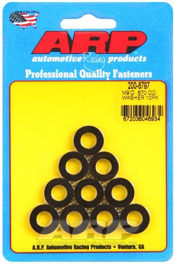 ARP M9 ID 0.670 OD Chamfer Black Washers (10 pack), Ophalen of Verzenden