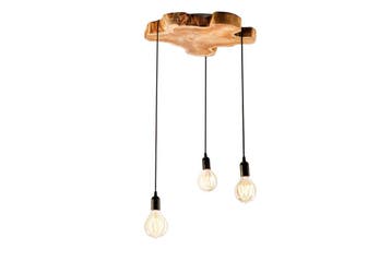 Hanglamp HYPNOTIC 50 cm, gemaakt van natuurlijk longanhout -, Ophalen of Verzenden, Nieuw