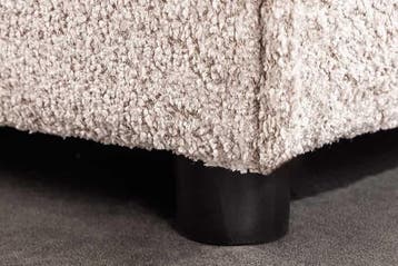 Grote kruk HEAVEN 100cm champagne beige Bouclé Ottomaanse, Huis en Inrichting, Banken | Voetenbanken en Poefen, Ophalen of Verzenden