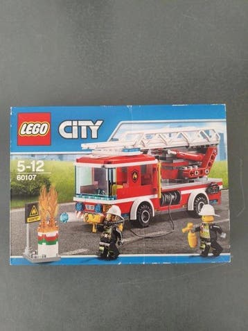 Lego Set - 60107 - City - Fire Ladder Truck, Kinderen en Baby's, Speelgoed | Duplo en Lego, Nieuw