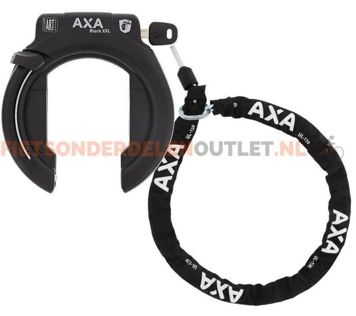 Duo Deal AXA Block XXL Ringslot + ULC130 Insteekketting, Fietsen en Brommers, Fietsaccessoires | Fietssloten, Nieuw, Verzenden