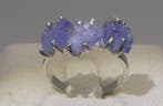 Tanzaniet ring - Hoogte: 22.2 mm - Breedte: 18.7 mm- 3.06 g