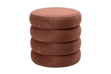 Kruk VOGUE 40cm rond bekleed met opbergruimte fluweel, Ophalen of Verzenden, Nieuw