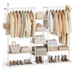Open Kledingrek met Planken – Industriële Kast 163×34×175, Verzenden, Nieuw