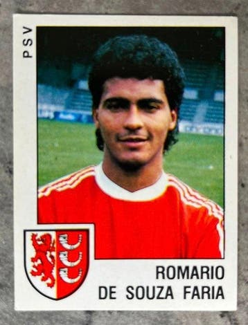 Panini Voetbal 89 - Rookie #152 Romario de Souza Faria, Nieuw