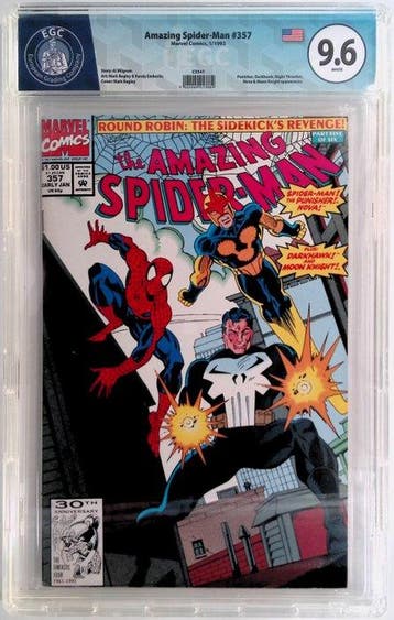 Amazing Spider-Man #357 - EGC 9.6 - 1 Graded comic - Eerste, Nieuw