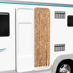 vidaXL Vliegengordijn 56x200 cm chenille okerkleurig en wit, Verzenden, Nieuw