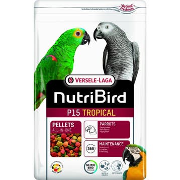 Nutribird P15 Tropical Papegaaien vogelvoer 3 kg, Dieren en Toebehoren, Verzenden, Nieuw, Overige typen