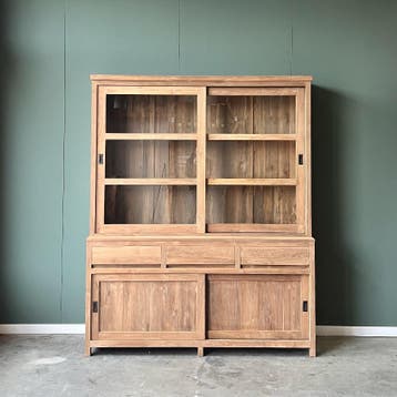 Moderne Buffetkast | Massief hout | 140cm t/m 240 |V.a €1395, 200 cm of meer, Teakhout, Nieuw, Ophalen of Verzenden