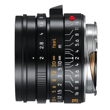 Leica Summicron-M 28mm f/2.0 (11672) ASPH M-mount Zwart, Verzenden, Gebruikt, Groothoeklens