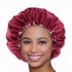 Rode Satijnen Slaapmuts / Haar bonnet van Satijn / Satin hai, Ophalen of Verzenden, Nieuw
