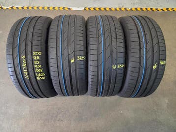 255/45/19 100V HANKOOK ZOMERBANDEN 7,1MM PROFIEL 4X, Auto-onderdelen, Gebruikt, 255 mm, Band(en), Personenwagen