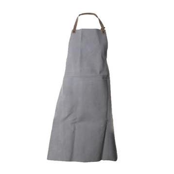 Lasschort grijs splitleder 90x70cm, Verzenden, Nieuw