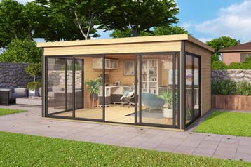 Tuinkantoor Domeo 5 418 x 418 cm, Tuin en Terras, Tuinhuizen, Nieuw