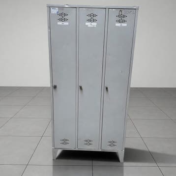 3-deurs retro kledinglocker - 180x90x50 cm, Ophalen of Verzenden, Nieuw