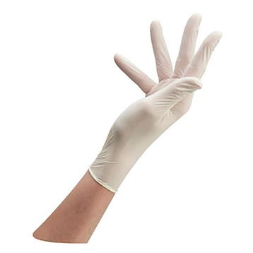 Sibel  Latex Wegwerphandschoenen  Wit  Gepoederd  Maat M, Verzenden, Nieuw