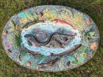 Style de Palissy - Schotel - Aardewerk - ovale schotel van