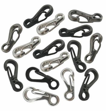Paracord - mini haak / karabijn - Aluminium zwart, Ophalen of Verzenden, Nieuw